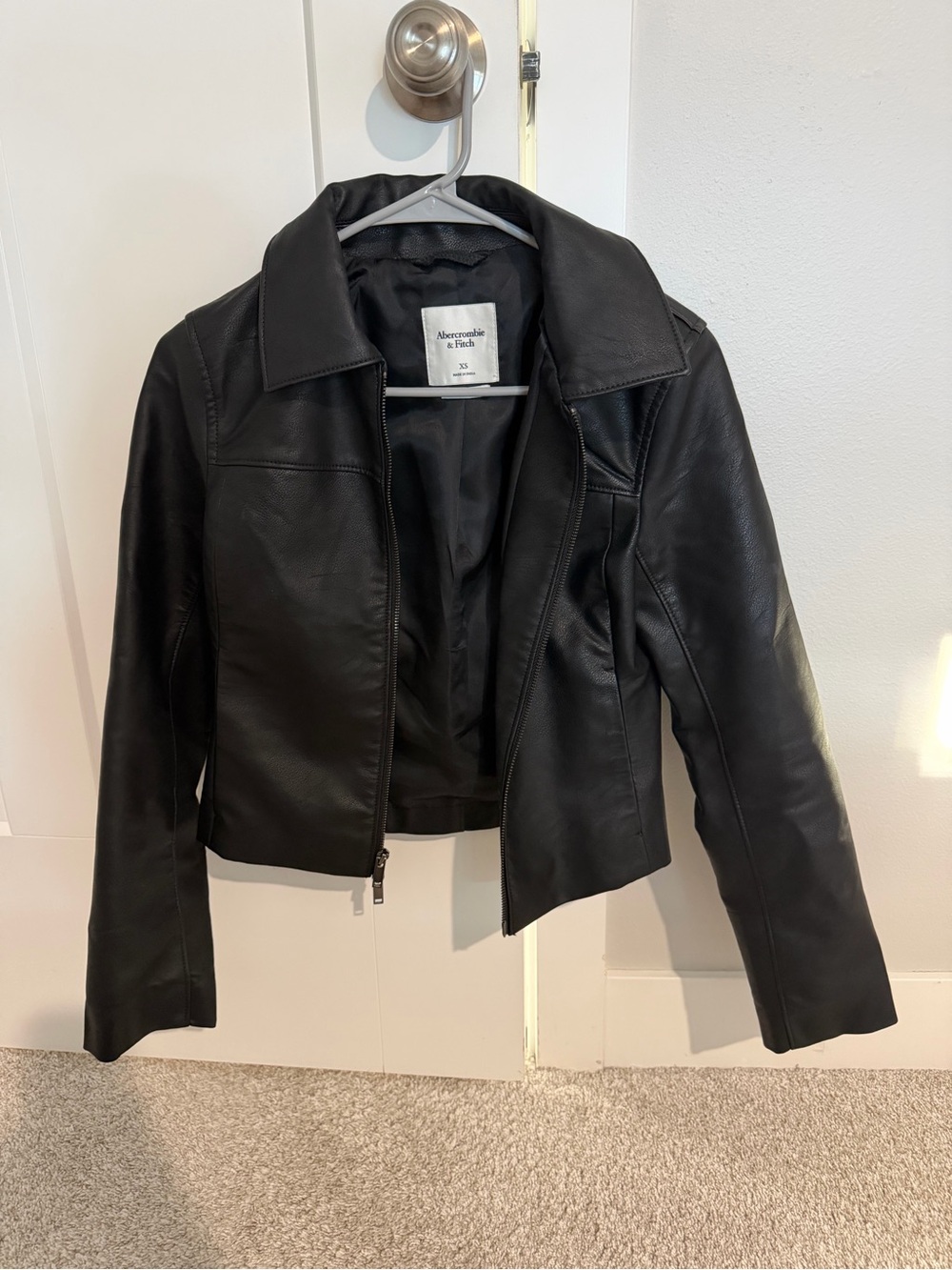 Abercrombie & Fitch Black Faux Leather jacket